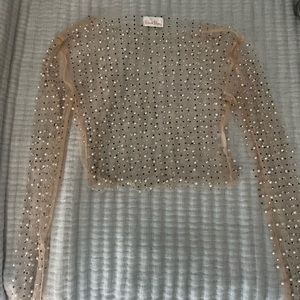Sheer Pearl top